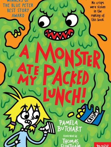 A Monster Ate My Packed Lunch! — children's book at the Tiny Bloom bookshop in Frinton-on-Sea