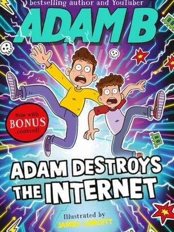 Adam Destroys the Internet — children's book at the Tiny Bloom bookshop in Frinton-on-Sea