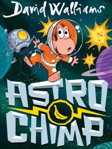 Astrochimp — children's book at the Tiny Bloom bookshop in Frinton-on-Sea
